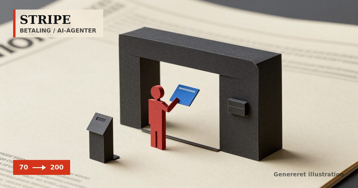 Redaktionel illustration til &bdquo;AI-agenter køber nu alt fra møbler til flybilletter&ldquo;
