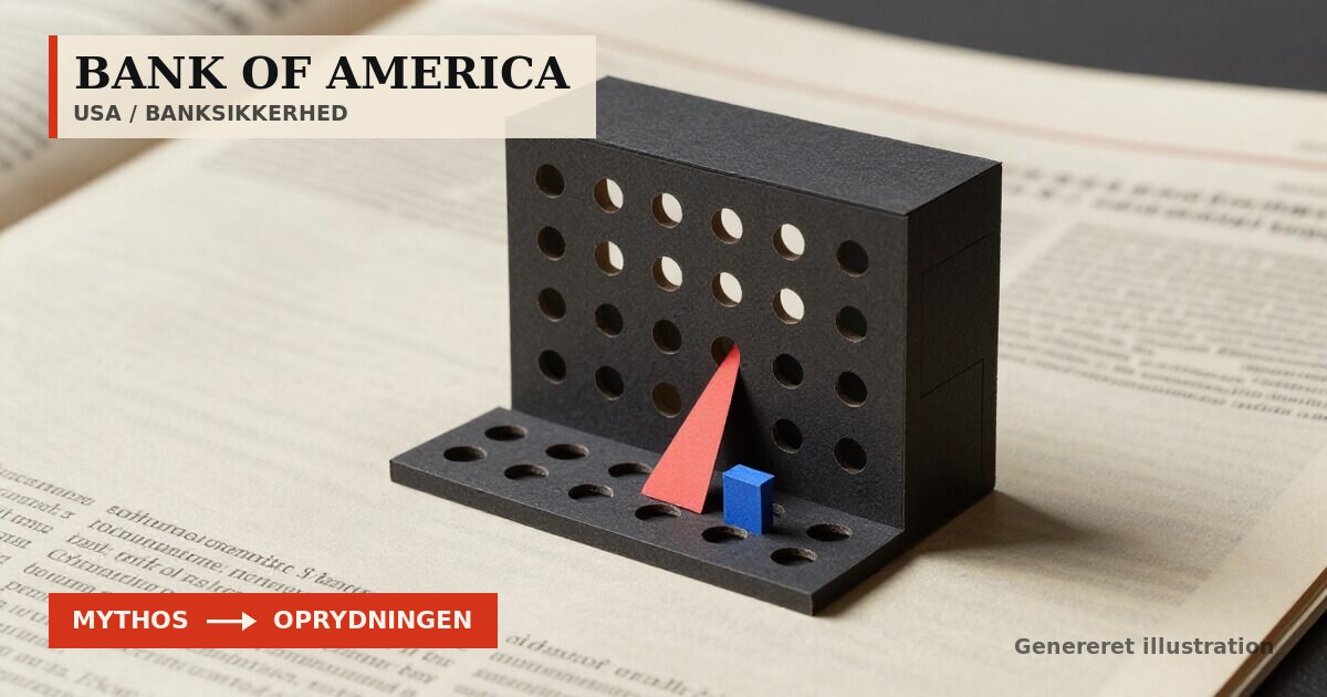 Redaktionel illustration til &bdquo;Bank of America bruger 4.000 folk på AI-fundne huller&ldquo;