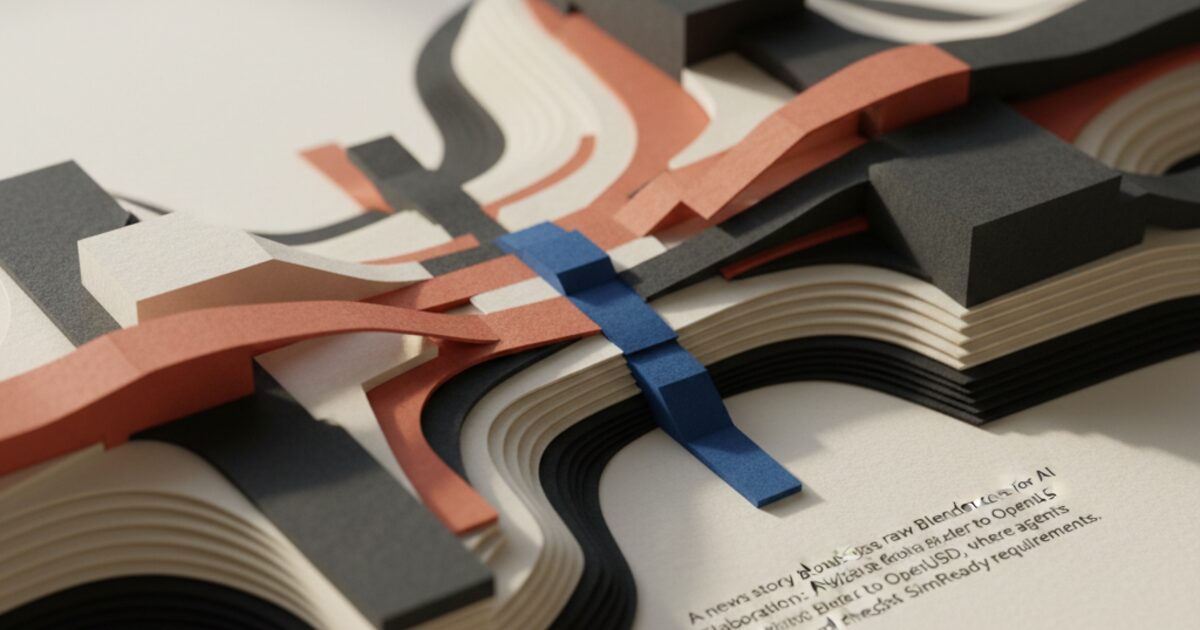 Redaktionel illustration til &bdquo;Designere sender rå Blender-scener til AI-tjek&ldquo;