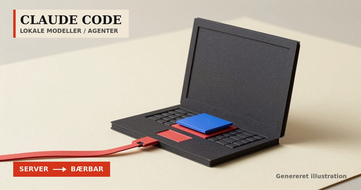 Redaktionel illustration til &bdquo;Du kan køre Claude Code mod en lokal model via én variabel&ldquo;