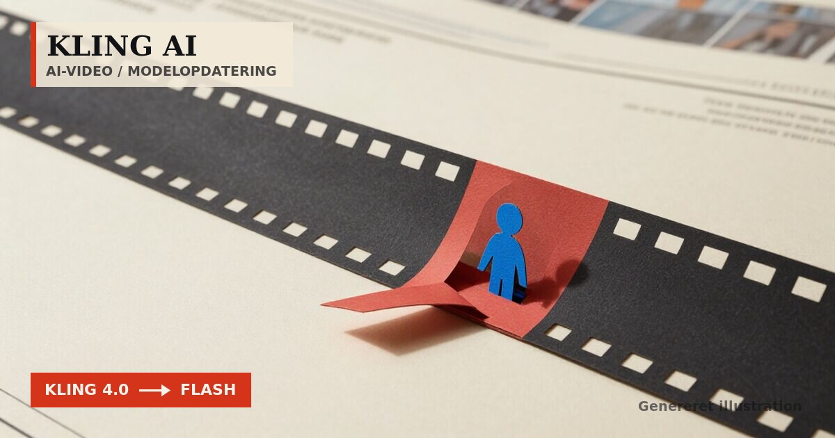 Redaktionel illustration til &bdquo;Du kan nu bytte personer ud i videoer med Kling 4.0&ldquo;