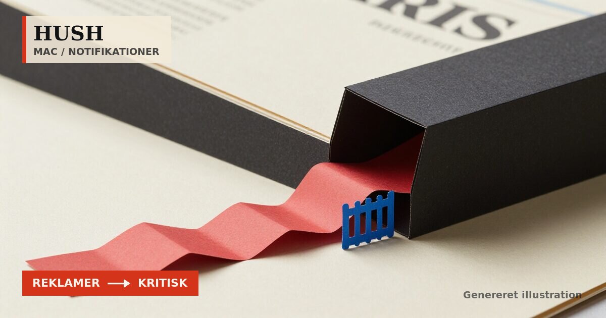 Redaktionel illustration til &bdquo;Hush blokerer reklamer, men advarer om banksvindel&ldquo;