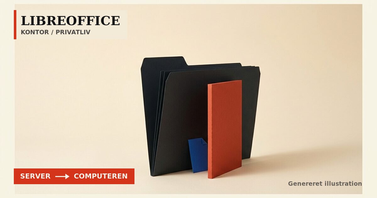 Redaktionel illustration til &bdquo;LibreOffice holder AI ude for at beskytte dine data&ldquo;