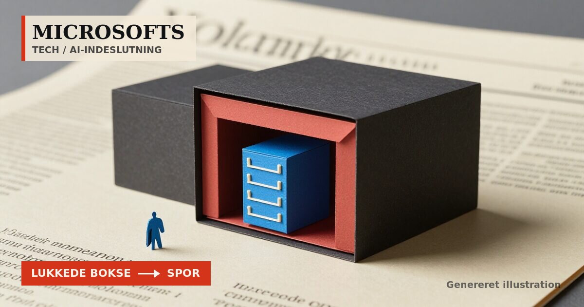 Redaktionel illustration til &bdquo;Microsoft-chef kræver nødbremse til AI-modeller&ldquo;