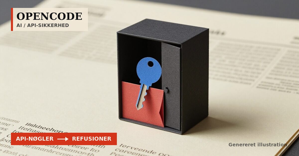 Redaktionel illustration til &bdquo;OpenCode refunderer regninger på over 1.000 dollar&ldquo;
