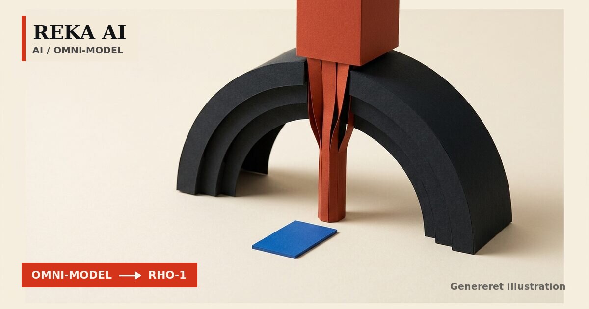 Redaktionel illustration til &bdquo;Reka AI udgiver Rho-1 med sprog, video og robot i ét netværk&ldquo;