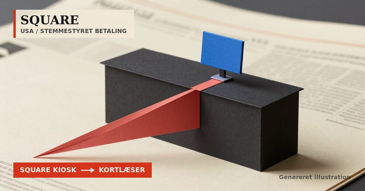 Redaktionel illustration til &bdquo;Squares talende skærm koster 1.999 dollar og månedsgebyr&ldquo;