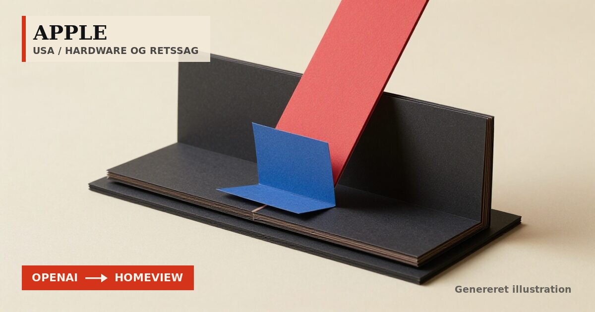 Redaktionel illustration til &bdquo;Tidligere ansat viste Apple hemmelig OpenAI-hardware&ldquo;
