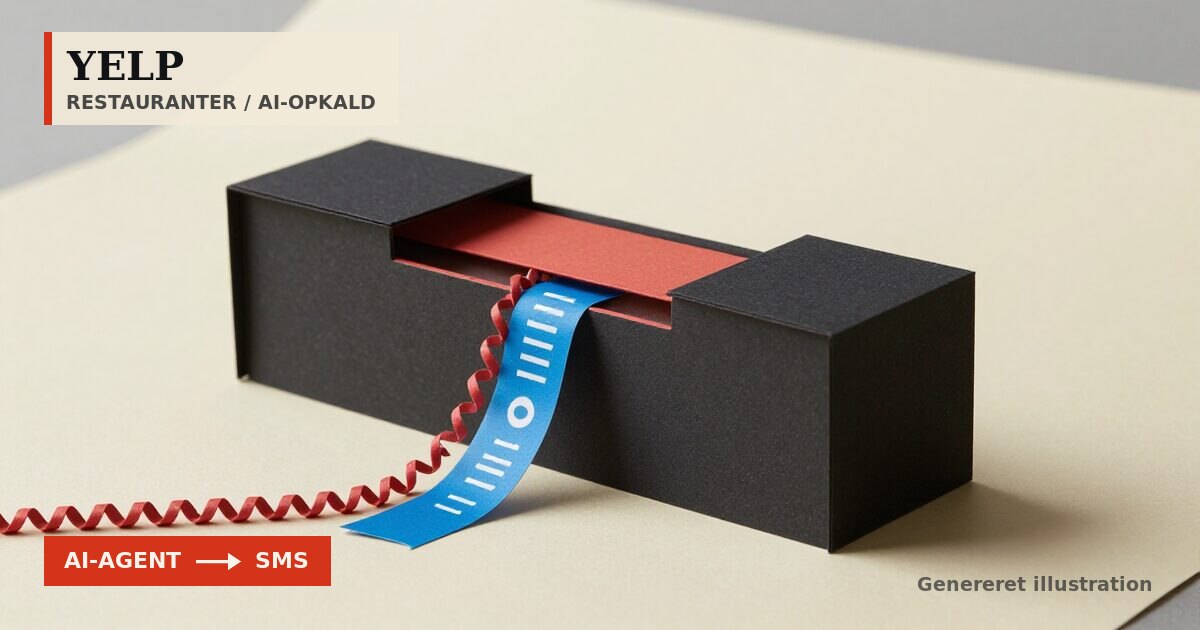 Redaktionel illustration til &bdquo;Yelp sender AI-agenter ud for at tjekke ventetid&ldquo;